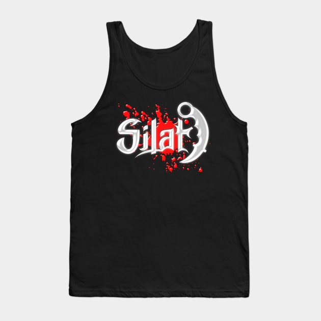 silat lettering with karambit and blood Tank Top by SSBDguy75